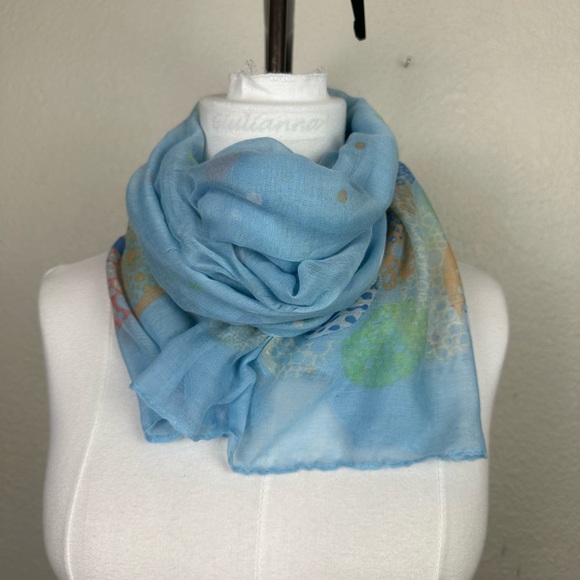 Women’s Scarf Floral Sheer Sanhe Lightweight Fashion Accessories - Picture 3 of 7